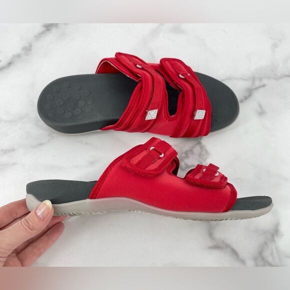 Vionic Womens Sarah Red Sandals Size 7 Medium (B, M) (2207398) - Picture 10 of 13